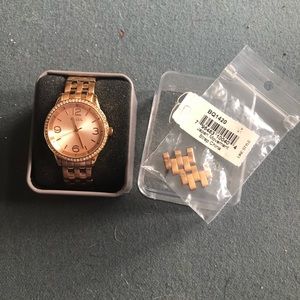 Rose gold watch